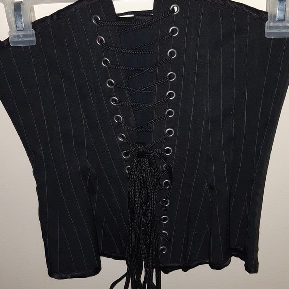 Corset ''pinstripes'' steel boned - Picture 2 of 4